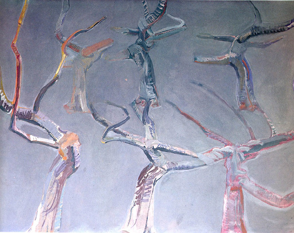 Ansichten eines Mimosabaums II, Ö auf Leinwand, 150 x 198 cm, 1972